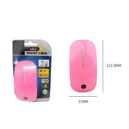 A66 Mouse Type LED Intelligent Light Control Night Light, Plug:EU Plug(Pink) - Sensor LED Lights by buy2fix | Online Shopping UK | buy2fix