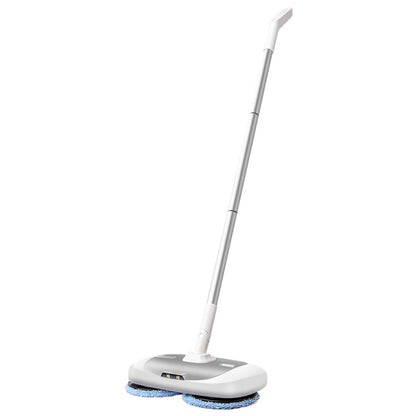 Cordless Electric Rotary Mop Floor Scrubber Household Handheld Water Spray Cleaning Multifunctional Mop CN Plug(White) - Handheld Cleaner & Mops by buy2fix | Online Shopping UK | buy2fix