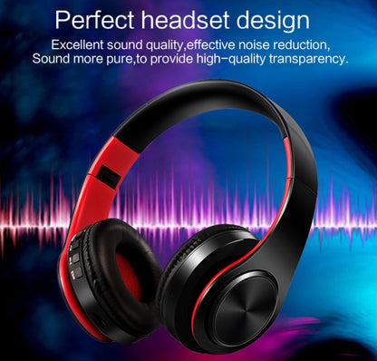 HIFI Stereo Wireless Bluetooth Headphone for Xiaomi iPhone Sumsamg Tablet, with Mic, Support SD Card & FM(Golden black) - Headset & Headphone by buy2fix | Online Shopping UK | buy2fix