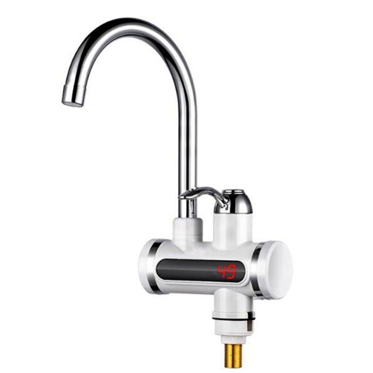 220V Kitchen Tankless Water Heater Instant Electric Faucet Electric Heater Tap with Temperature Display(Water from below) - Shower Head by buy2fix | Online Shopping UK | buy2fix