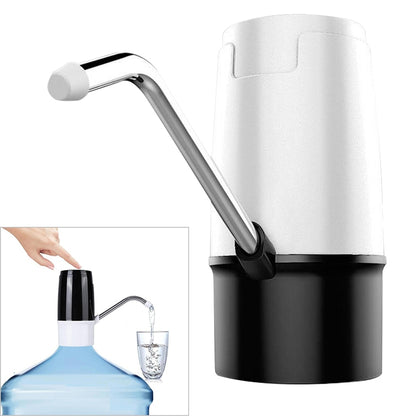 304 Stainless Steel Hard Pipe USB Rechargeable Electric Water Pump Dispenser Silicone Drinking Water Bottles - Drinking Tools by buy2fix | Online Shopping UK | buy2fix