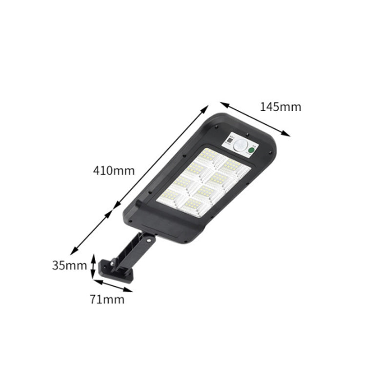 Solar Wall Light Outdoor Waterproof Human Body Induction Garden Lighting Household Street Light 4 x 40COB With Remote Control - Solar Lights by buy2fix | Online Shopping UK | buy2fix