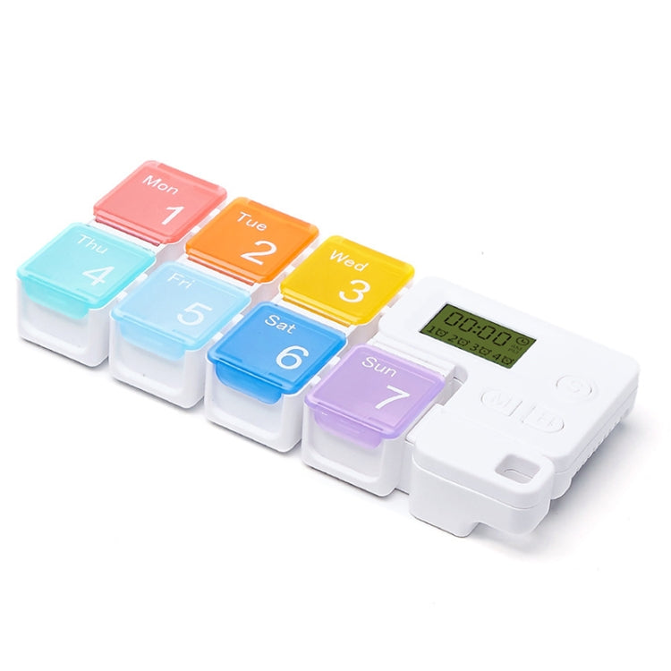 TF-248 7-Cell Smart Timing Reminder Plastic Pill Box Pill Storage Box(Colorful) - Pill Boxes by buy2fix | Online Shopping UK | buy2fix