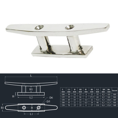 316 Stainless Steel Siamese Mooring Bollard For Marine Boat Yacht, Specification:  6 inch - Marine Accessories & Parts by buy2fix | Online Shopping UK | buy2fix