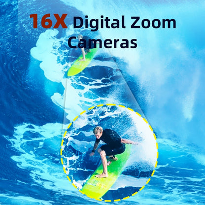 WDC901 3.5m Waterproof 48MP HD Dual Screen Outdoor Sports Digital Camera AU Plug(Blue) - Children Cameras by buy2fix | Online Shopping UK | buy2fix