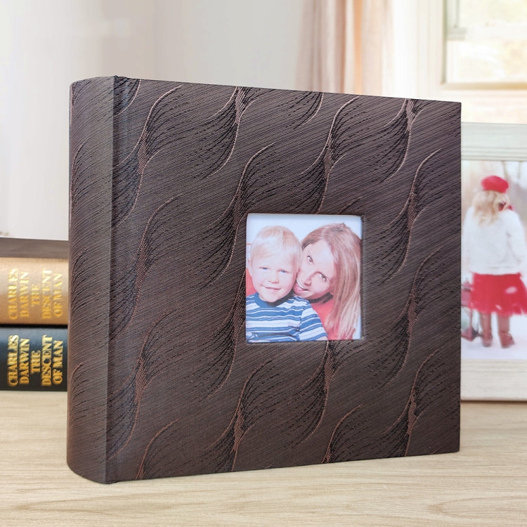 4R 6 Inch 200 Sheets Cloth Photo Album Baby Growth Memorial Album Interstitial Album(Black-brown) - Photo Albums & Photo Frames by buy2fix | Online Shopping UK | buy2fix