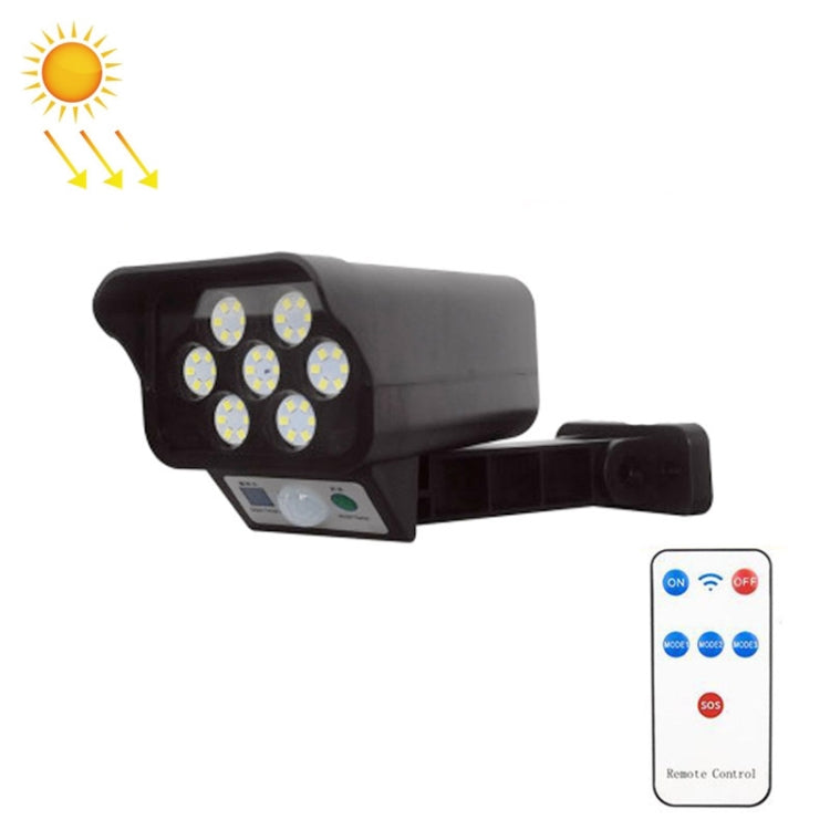 Solar Sensor LED Wall Light Simulation Surveillance Camera Glare Anti-Thief Street Lamp, Style: Remote Control (42LED) - Solar Lights by buy2fix | Online Shopping UK | buy2fix