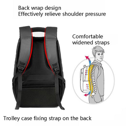 LED Display Backpack Outdoor Mobile Advertising Waterproof Back Shoulder Bag, Size: 17 inch(Black) - Backpacks by buy2fix | Online Shopping UK | buy2fix