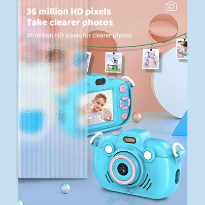 DC502 2.4-Inch 16X Zoom 2.7K Video Recording Children Digital Camera, Color: Blue No Card(EU Plug) - Children Cameras by buy2fix | Online Shopping UK | buy2fix