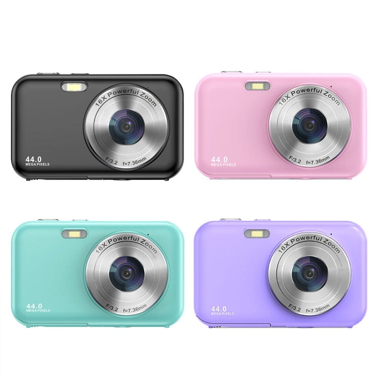 DC406L 2.4-Inch 1080P Mini HD 16X Zoom Digital Camera Home Children Camera AU Plug(Purple) - Children Cameras by buy2fix | Online Shopping UK | buy2fix