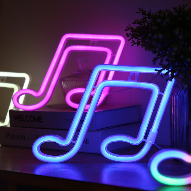 Musical Note Neon Light Modeling Lighting Room Decoration Lights(Colorful Light) - Holiday Lights by buy2fix | Online Shopping UK | buy2fix