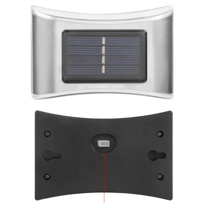 6 LED Solar Outdoor Garden Stainless Steel Wall Lamp(Color Light) - Solar Lights by buy2fix | Online Shopping UK | buy2fix