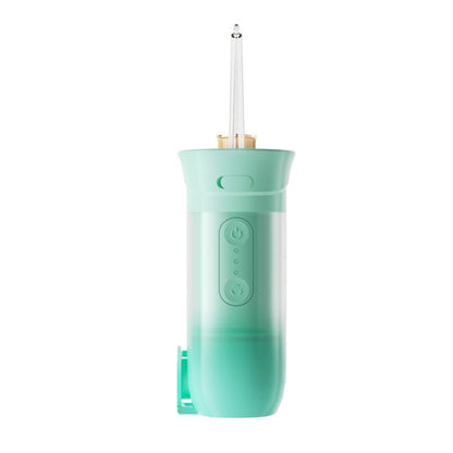 S57 Household Portable Electric Tooth Flusher(Green with 4 Nozzles) - Oral Irrigators by buy2fix | Online Shopping UK | buy2fix