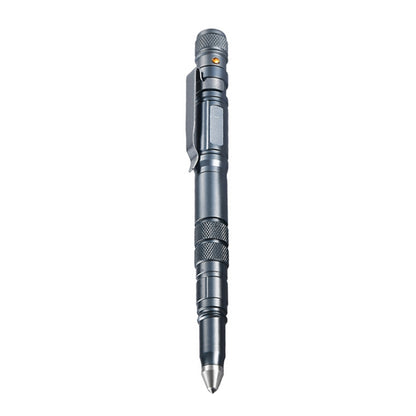 P08 Outdoor LED With Flashing Tungsten Steel Window Breaking Self-Defense Pen(Grey) - Self-defense Protection by buy2fix | Online Shopping UK | buy2fix