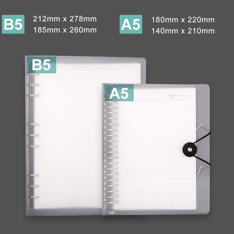 Transparent Matte PP Soft Shell Cover Hand Accountive Page, Style: B5 Mesh Core - Notebooks by buy2fix | Online Shopping UK | buy2fix