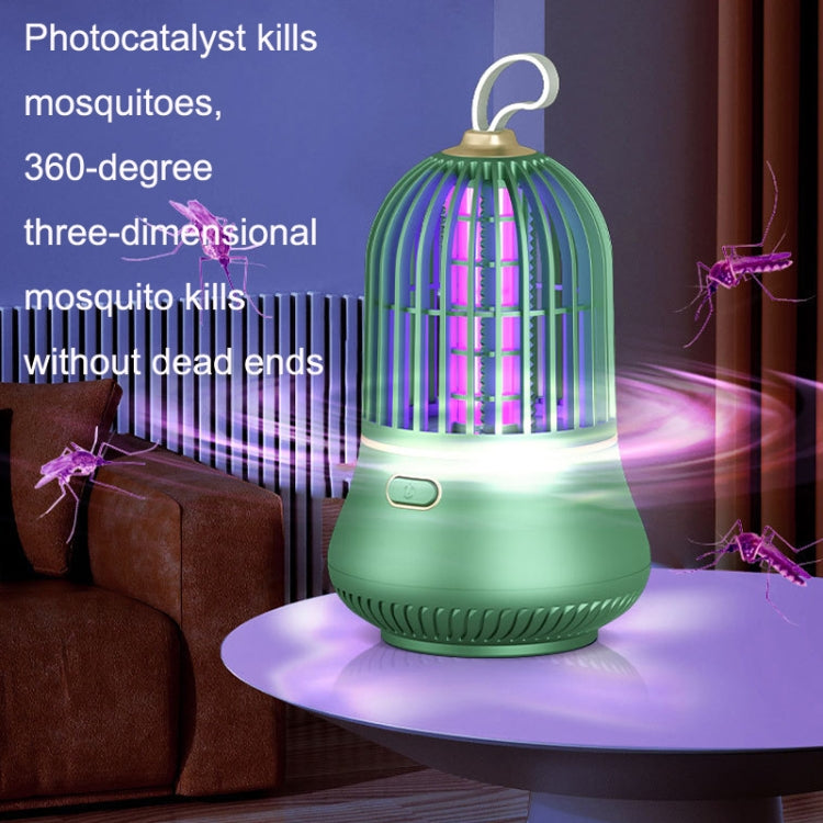 LED Mosquito Lamp USB Small Waist Photocatalyst Shock Mosquito Killer(Green) - Repellents by buy2fix | Online Shopping UK | buy2fix