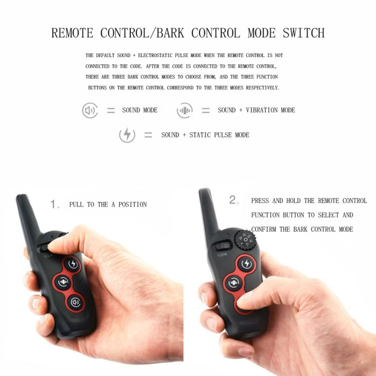 Remote Control Trainer Dog Collar Automatic Barking Stopper, Specification: 1 Drag 1 Red - Training Aids by buy2fix | Online Shopping UK | buy2fix
