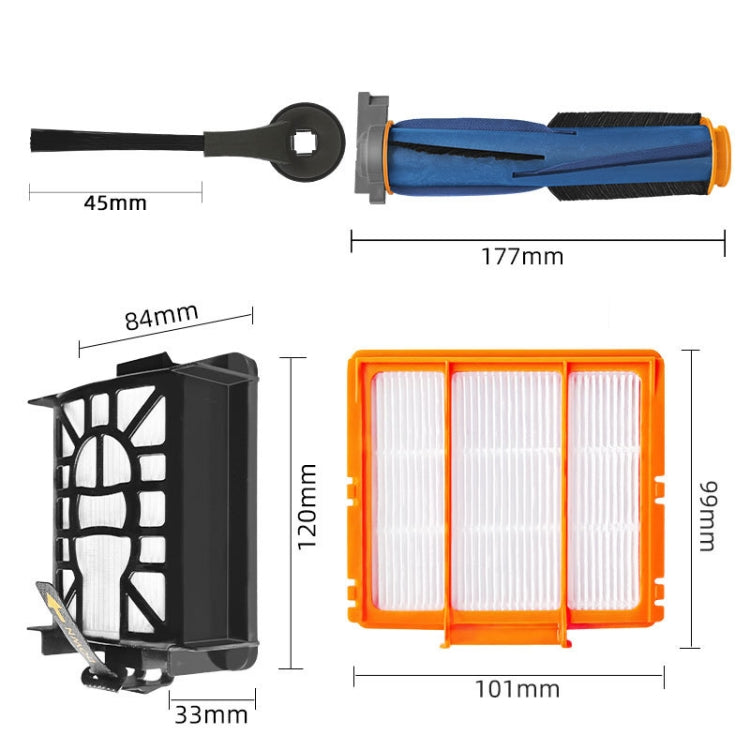 For Shark AI AV2501AE / AV2502AE Robot Vacuum Accessories 2pcs Side Brush - For Shark Accessories by buy2fix | Online Shopping UK | buy2fix