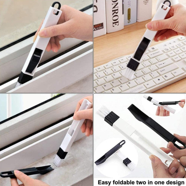 5PCS / Set Groove Cleaning Brush Multi-tool Household Door and Window Brush(White) - Cleaning Tools by buy2fix | Online Shopping UK | buy2fix