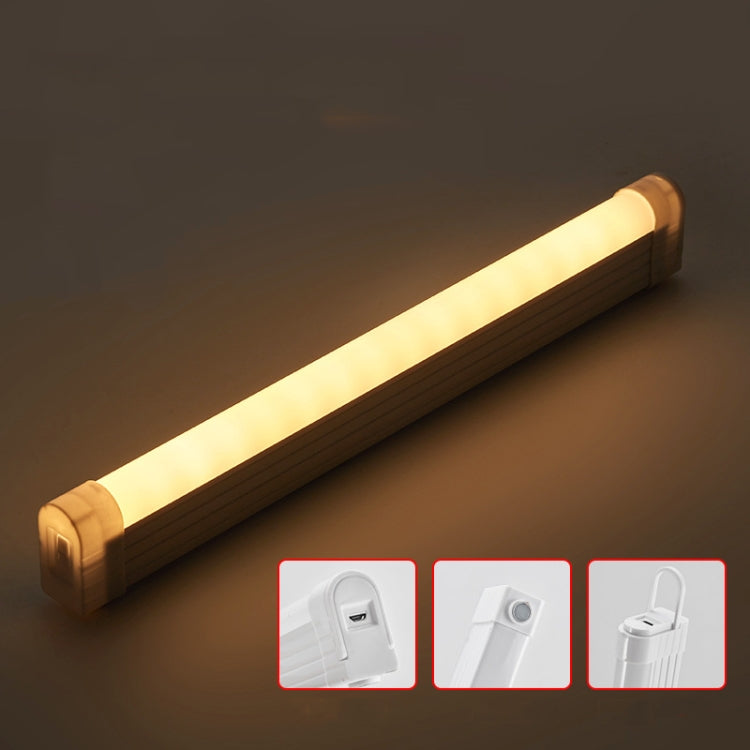 32cm Handheld Light Stick Three-color Changing Light USB Rechargeable Emergency Light Tube Fill Light 1800 mAh, Color: White Warm Light - LED Blubs & Tubes by buy2fix | Online Shopping UK | buy2fix