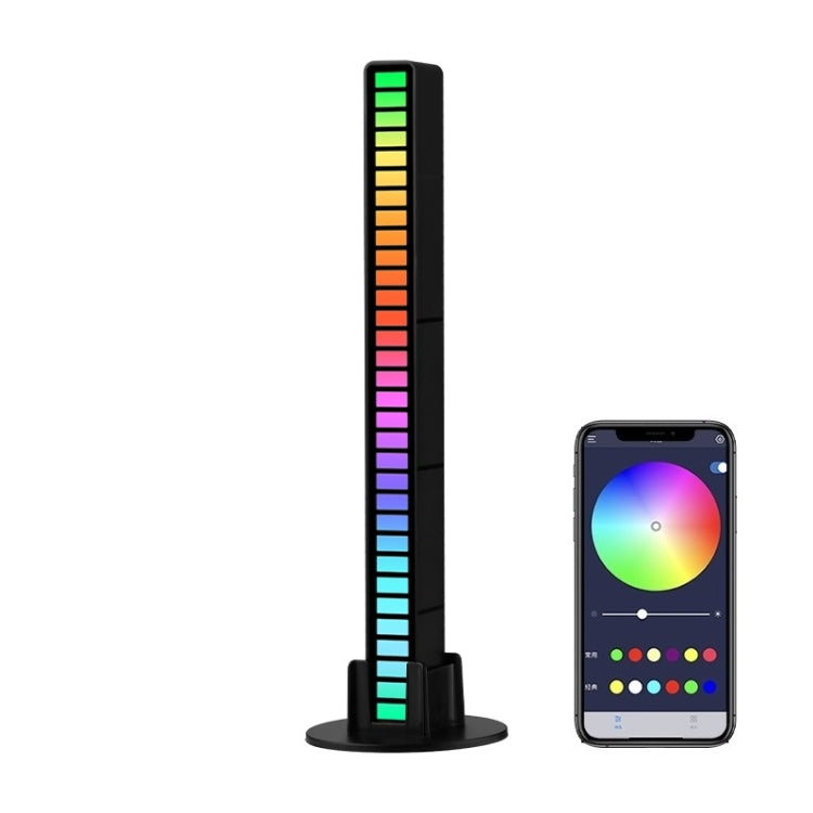 RGB Sound-controlled Rhythmic Response Lights Music Ambient LED Pick-up Lights Charging(16 Light+APP Black) - Novelty Lighting by buy2fix | Online Shopping UK | buy2fix