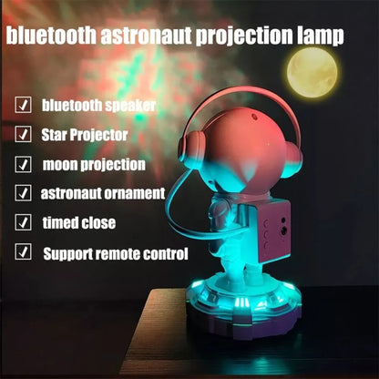 W-4 Bluetooth Speaker  Astronaut Star Projection Lamp Atmosphere Light - Projection Lamp by buy2fix | Online Shopping UK | buy2fix