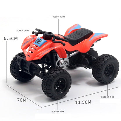 1:36 Simulated Beach Four-wheel Off-road Motorcycle Model Children Toy Car(Black) - Model Toys by buy2fix | Online Shopping UK | buy2fix