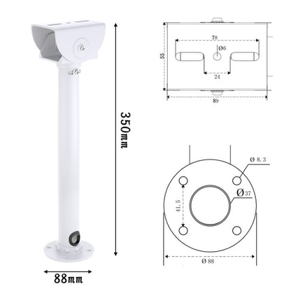 Monitoring Aluminum Alloy Bracket Indoor And Outdoor Universal 35cm Hanging Camera Bracket - Mounting Bracket by buy2fix | Online Shopping UK | buy2fix