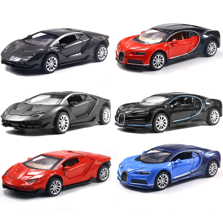 1:36 Simulation Alloy Sports Car Model Children Toy Car Baking Cake Decorative Ornament(Black Blue) - Model Toys by buy2fix | Online Shopping UK | buy2fix