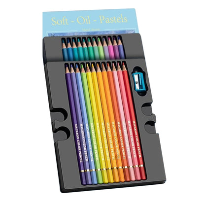 24 Colors Oily Bright Color Pencil Studio Special Set Macaron - Art Supplies by buy2fix | Online Shopping UK | buy2fix