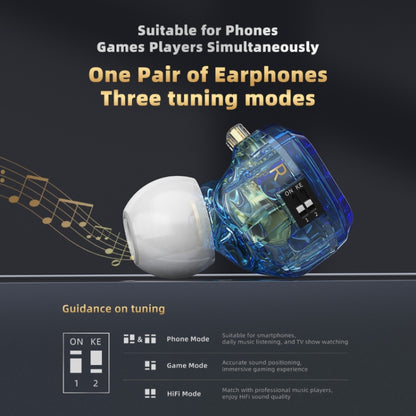 CVJ In-Ear Wired Gaming Earphone, Color: Blue - In Ear Wired Earphone by CVJ | Online Shopping UK | buy2fix