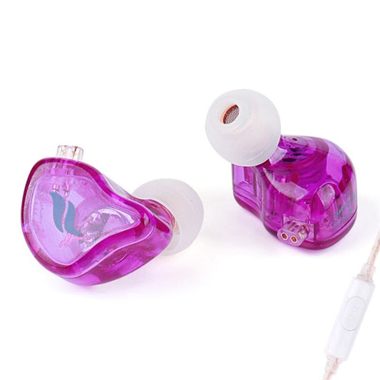 FZ In Ear Type Live Broadcast HIFI Sound Quality Earphone, Color: With Mic Purple - In Ear Wired Earphone by FZ | Online Shopping UK | buy2fix