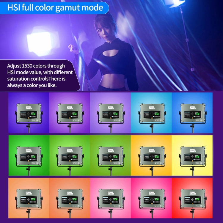 Pixel P80 60W 2600-10000K 542 LEDs Photography Fill Light Support Mobile APP Remote Control,US Plug -  by Pixel | Online Shopping UK | buy2fix