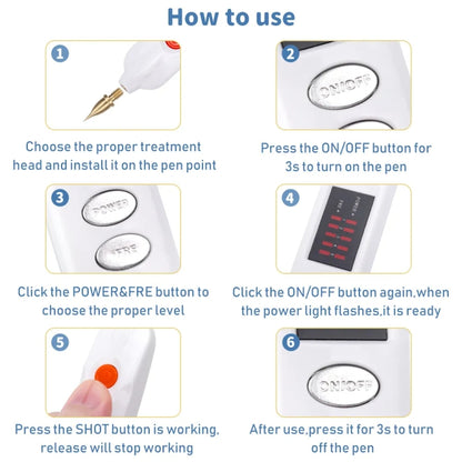 Spot Mole Pen Spot Removal Instrument Home Beauty Instrument, Spec: Charging Model UK Plug(Black) - Beauty Instrument by buy2fix | Online Shopping UK | buy2fix