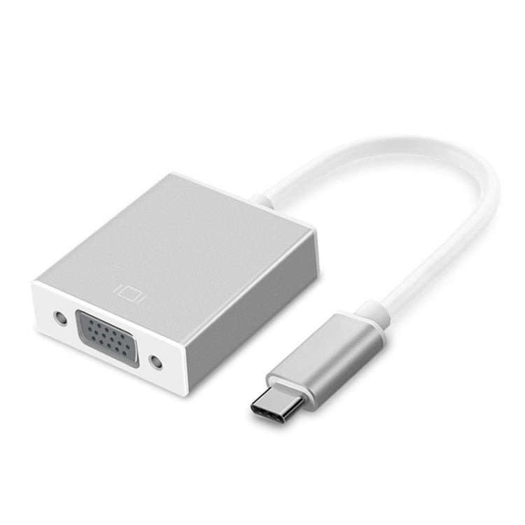 USB-C/Type-C To VGA HD Converter 1080P Laptop Connecting Display Mobile Phone Same Screen Line - VGA Converter by buy2fix | Online Shopping UK | buy2fix