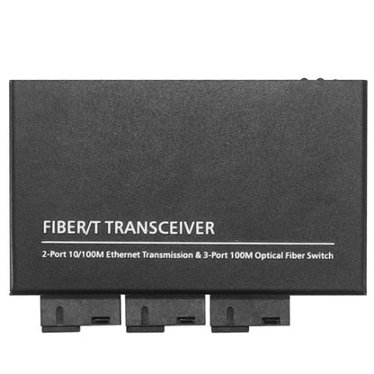 3 Fiber Port & 3 LAN Port 10/100Mbps Ethernet Switch Fiber Optic Switch - Fiber Receiver by buy2fix | Online Shopping UK | buy2fix