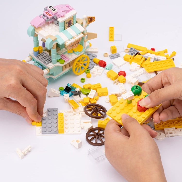 LELE BROTHER Children Assembling Mini City Street Scene Building Blocks, Style: 8613-5 Fried Chestnut Car - Building Blocks by LELE BROTHER | Online Shopping UK | buy2fix