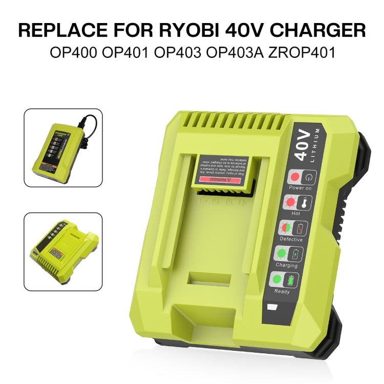 36-40V Tool Cutting Machine Battery Charger, For RYOBI PO401 / PO403 / PO400, Plug: UK - Lawn Mower, Saws & Accessories by buy2fix | Online Shopping UK | buy2fix