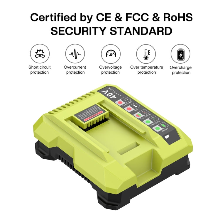 36-40V Tool Cutting Machine Battery Charger, For RYOBI PO401 / PO403 / PO400, Plug: UK - Lawn Mower, Saws & Accessories by buy2fix | Online Shopping UK | buy2fix