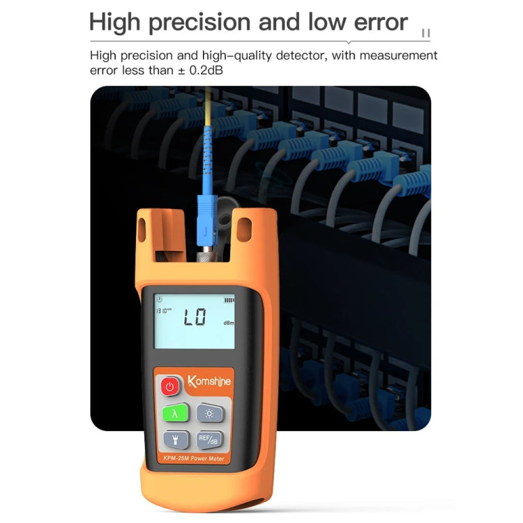 Komshine Mini Handheld Optical Power Meter Fiber Loss Measurement, Specification: KPM-25M-A/-70DBM to +6DBM - Fiber Optic Test Pen by Komshine | Online Shopping UK | buy2fix