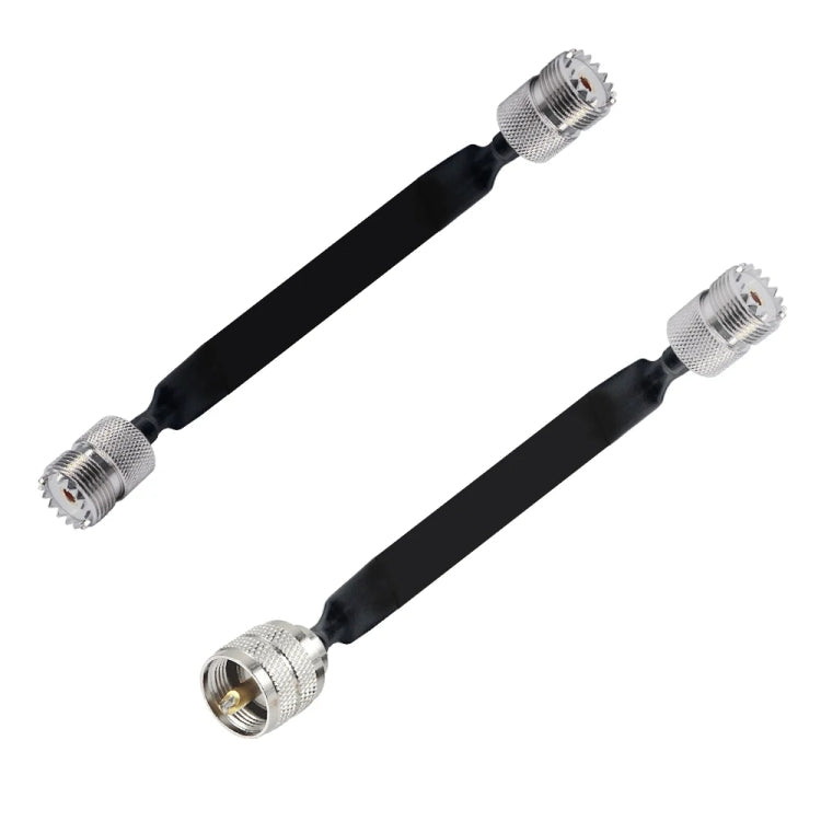 Window/Door Pass Through Flat RF Coaxial Cable UHF 50 Ohm RF Coax Pigtail Extension Cord, Length: 20cm(Male To Female) - Connectors by buy2fix | Online Shopping UK | buy2fix