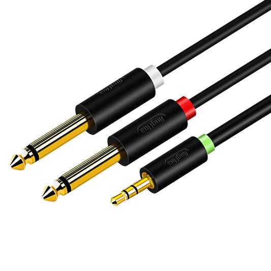 JINGHUA 3.5mm To Dual 6.5mm Audio Cable 1 In 2 Dual Channel Mixer Amplifier Audio Cable, Length: 10m - Aux Cable by JINGHUA | Online Shopping UK | buy2fix