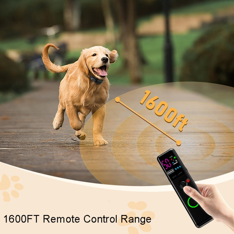 Color Screen Dragon Two Remote Control Pet Electric Shock Circular Dog Trainer(Black) - Training Aids by buy2fix | Online Shopping UK | buy2fix