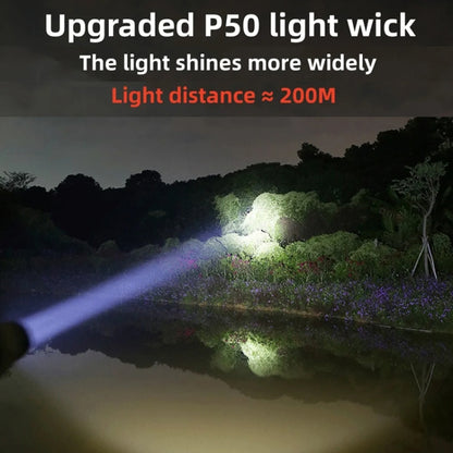 XH-P50 1500mAh Outdoor Lighting Flashlight Outdoor Waterproof Long Shot Small Flashlight - LED Flashlight by buy2fix | Online Shopping UK | buy2fix