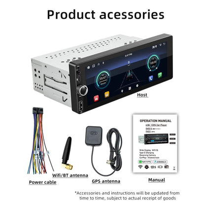 Car Universal Radio Wireless Bluetooth Hands-Free Android Navigation, Memory: 2+64G - Car MP3 & MP4 & MP5 by buy2fix | Online Shopping UK | buy2fix