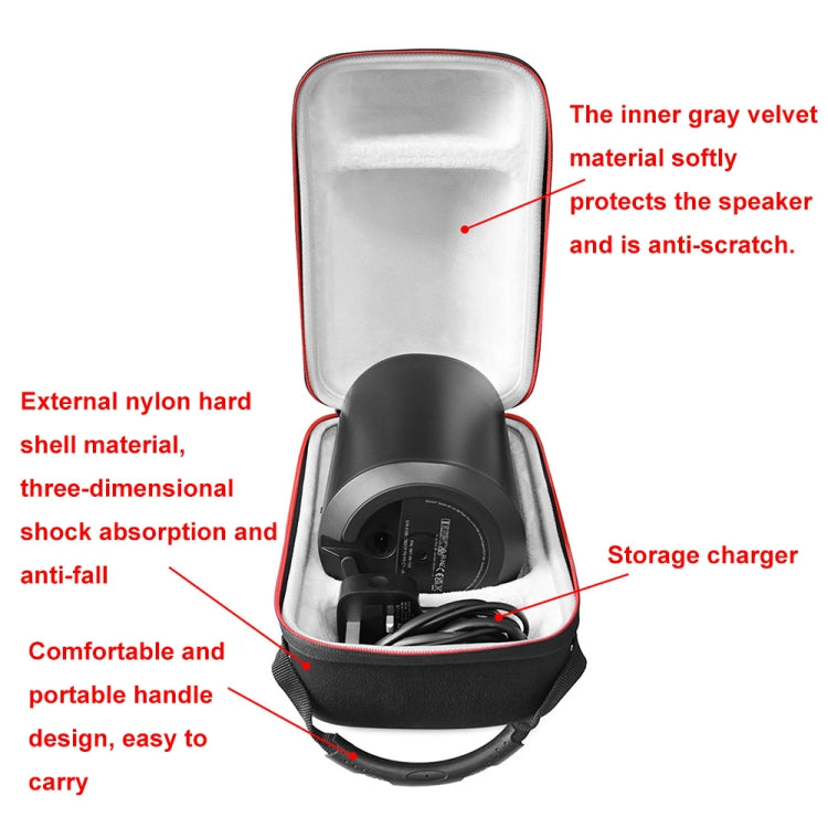 For SONOS Era100 WIFI Wireless Bluetooth Speaker Shock-absorbing Anti-fall Protective Bag(Black) - Protective Case by buy2fix | Online Shopping UK | buy2fix