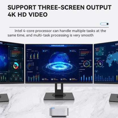 T8Plus Alder Lake-N100 4K Dual Band WIFI Bluetooth Office Game Portable Mini PC, Spec: 16G 512G US Plug - Windows Mini PCs by buy2fix | Online Shopping UK | buy2fix
