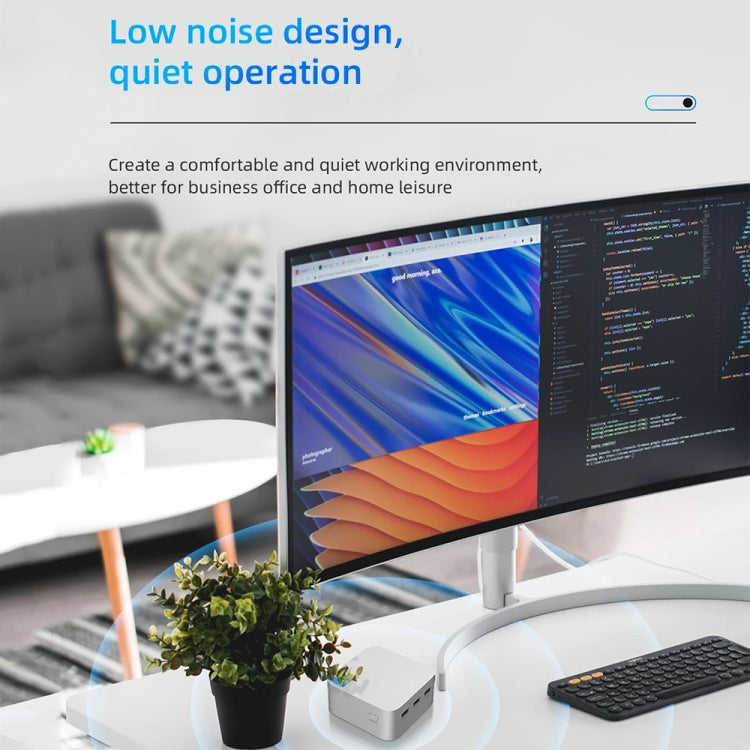 T8Plus Alder Lake-N100 4K Dual Band WIFI Bluetooth Office Game Portable Mini PC, Spec: 16G 256G UK Plug - Windows Mini PCs by buy2fix | Online Shopping UK | buy2fix