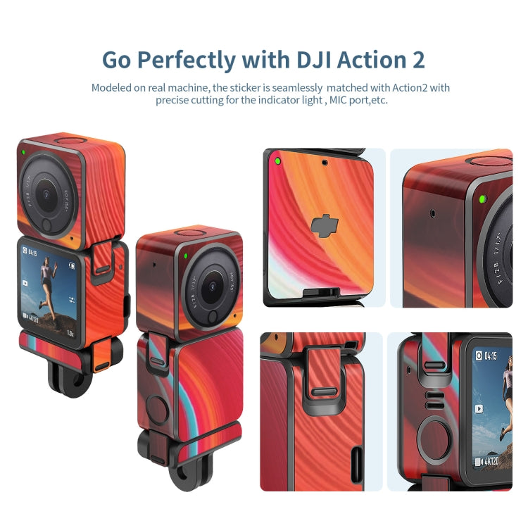 For DJI Action 2 aMagisn Body Protection Paper Scratch-Resistant Film Accessories, Style: Dual-screen Model Denim Cloth - Protective Film & Stickers by aMagisn | Online Shopping UK | buy2fix