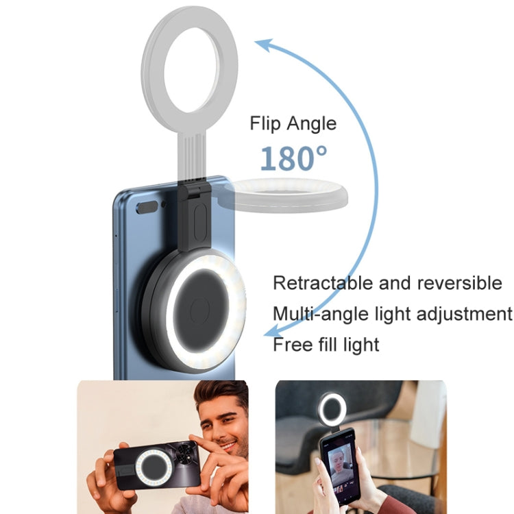 Cell Phone Magnetic Fill Light Portable Photo Pocket Lamp(Black) - Selfie Light by buy2fix | Online Shopping UK | buy2fix